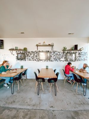 Indoor seating area.  at The Half in Wilmington
