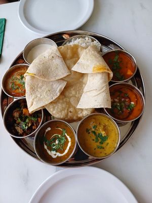 Thaali at SuRano Plant Based Indian bistro in Beeston