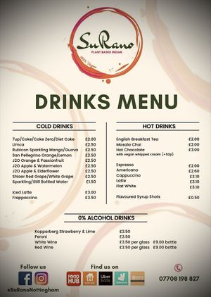   at SuRano Plant Based Indian bistro in Beeston