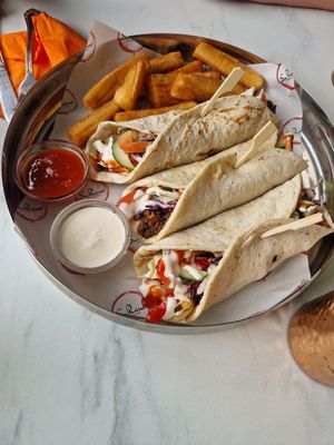 Kebab medley at SuRano Plant Based Indian bistro in Beeston