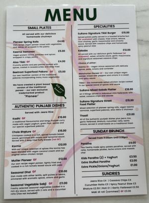   at SuRano Plant Based Indian bistro in Beeston