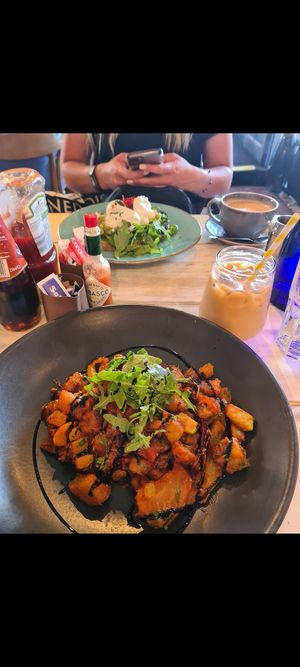 Really nice cafe by the marina, I get the veggie hash without the eggs or the rice bowl when I go. at The Greenery in Malahide