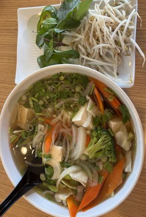 vegan pho! at DD Mau Vietnamese Eatery in Webster Groves