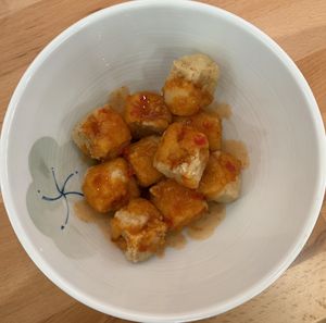 buffalo sweet chili tofu!  at DD Mau Vietnamese Eatery in Webster Groves