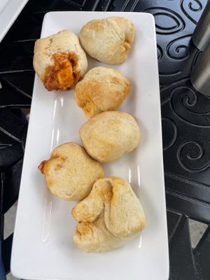 Pizza bites   at Blue Pointe Grille in Watkins Glen