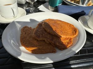 Vegan pancakes  at Blue Pointe Grille in Watkins Glen
