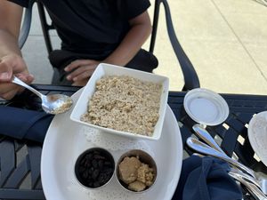 Vegan oatmeall  at Blue Pointe Grille in Watkins Glen