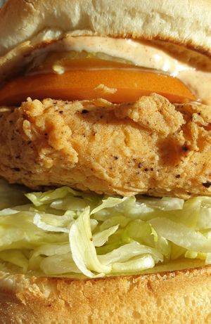 chicken at Nice Burger in Long Beach