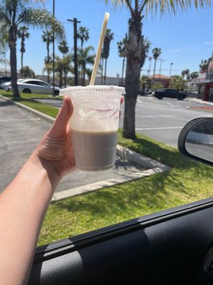 Yummy vanilla milkshake!   at Nice Burger in Long Beach