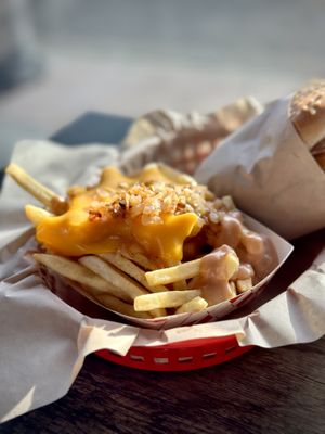 Animal Friendly Style Fries  at Nice Burger in Long Beach