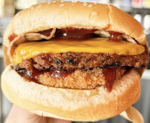 BBQ Bacon Burger   at Nice Burger in Long Beach