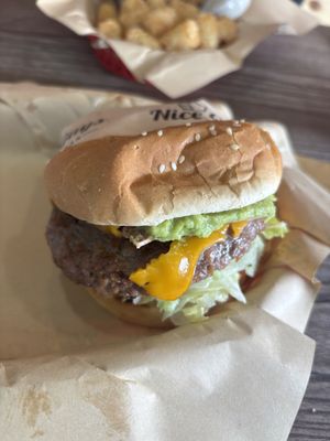 California Burger  at Nice Burger in Long Beach