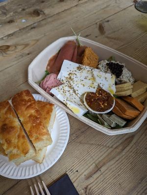 Ouija cheese board at The Vegan Witch in Cambridge