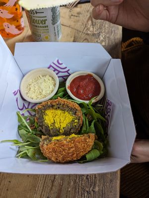 Scotch egg at The Vegan Witch in Cambridge