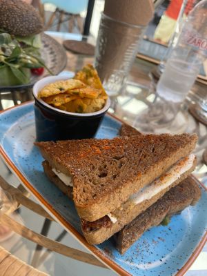 Signature toastie at Atheneon Bar in Kos