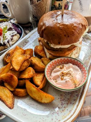 Chckn Burger at Atheneon Bar in Kos
