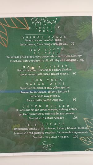 Menu at Atheneon Bar in Kos