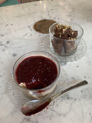 Fantastic! Vegan cheesecake & chocolate brownies. Friendly owners, very knowledgeable and passionate about their food and produce. Definitely going back there before we leave 😊  at Atheneon Bar in Kos