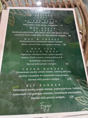 Menu  at Atheneon Bar in Kos