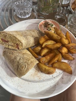 No tuna salad wrap  at Atheneon Bar in Kos