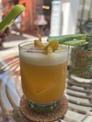 Flower cocktail   at Atheneon Bar in Kos