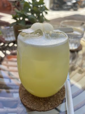 Melon juice  at Atheneon Bar in Kos