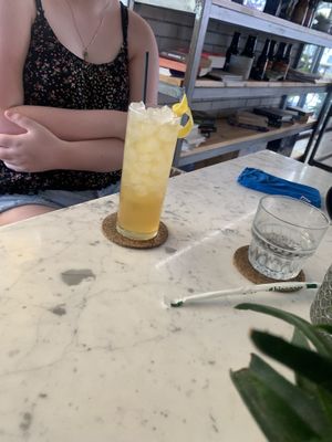 Fresh lemonade   at Atheneon Bar in Kos