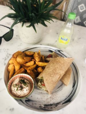 Tuna wrap   at Atheneon Bar in Kos