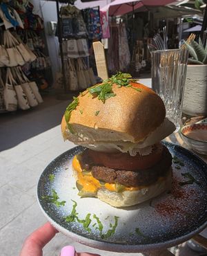 Bif burger at Atheneon Bar in Kos