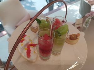 Top tier of high tea at Dear Dahlia - 디어달리아 카페 in Seoul