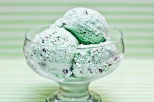 Greenwood Mint Chocolate Chip at Scoops and Mini Desserts in Lawrenceville