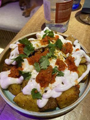Patatas Bravas Asian 🥔  at Desoriente - Poblenou in Barcelona