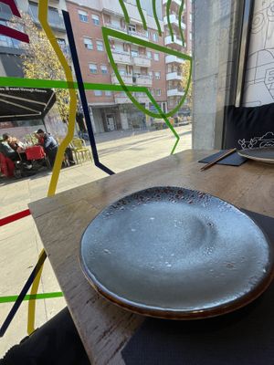 Table window  at Desoriente - Poblenou in Barcelona