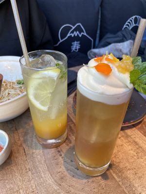 Bubble tea & lemonade  at Desoriente - Poblenou in Barcelona