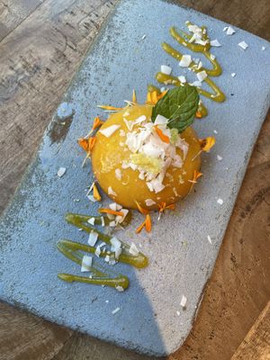 Mango lassi  at Desoriente - Poblenou in Barcelona