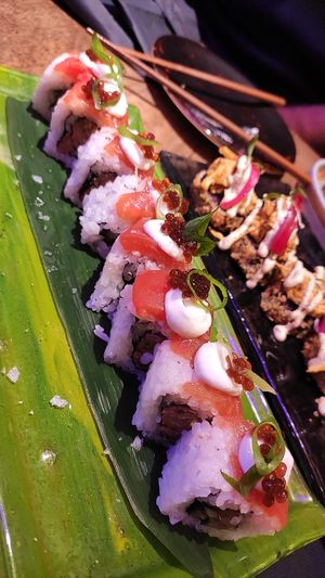 Cheff's special uramaki at Desoriente - Poblenou in Barcelona