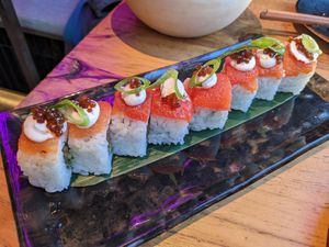 Rock and roll sushi at Desoriente - Poblenou in Barcelona