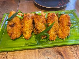 Panko spring rolls  at Desoriente - Poblenou in Barcelona