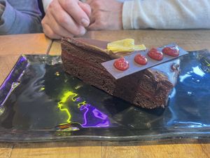 Sacher cake  at Desoriente - Poblenou in Barcelona