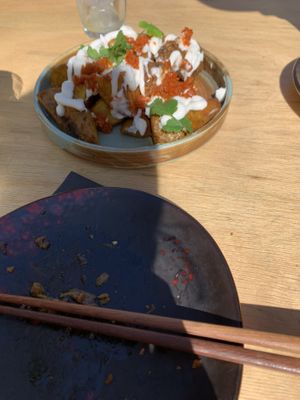 Korean bravas  at Desoriente - Poblenou in Barcelona