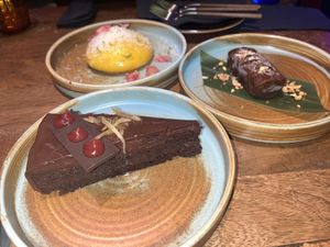 every dessert on the menu… every thing was so good!   at Desoriente - Poblenou in Barcelona