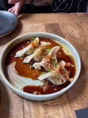 teriyaki gyozas  at Desoriente - Poblenou in Barcelona
