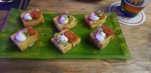 Bravas amb salsa kimchi i allioli at Desoriente - Poblenou in Barcelona