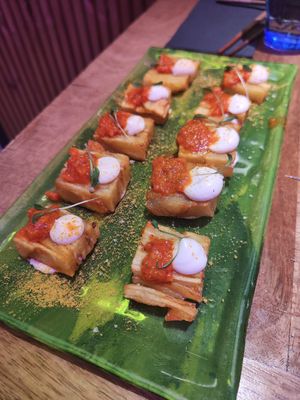 Patatas bravas at Desoriente - Poblenou in Barcelona