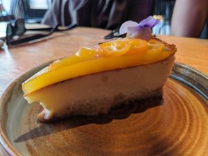 Mandarin cheesecake at Desoriente - Poblenou in Barcelona