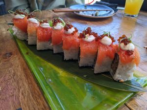 Rock and roll sushi, delicious at Desoriente - Poblenou in Barcelona