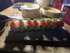 Rock and roll sushi roll   at Desoriente - Poblenou in Barcelona