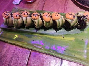 Green dragon at Desoriente - Poblenou in Barcelona