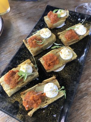 Patatas bravas with kimchi and aioli (7,50€)  at Desoriente - Poblenou in Barcelona