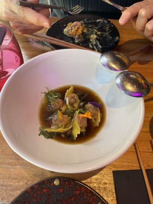 Italian wontón  at Desoriente - Poblenou in Barcelona